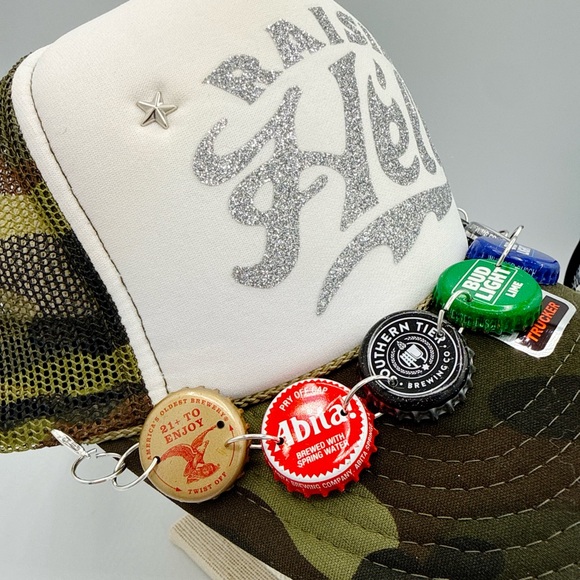 OTTO Raisin’ Hell Camo Country Rock Sleaze Biker Babe Trucker Hat - Picture 6 of 6